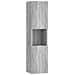 Armadietto Bagno Grigio Sonoma 30x30x130cm In Legno Multistrato - Foto miniatura 2