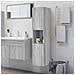 Armadietto Bagno Grigio Sonoma 30x30x130cm In Legno Multistrato - Foto miniatura 1