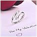 Anelli Hug Con Messaggi D'amore, Confezione Da 2 Silver - Foto miniatura 4