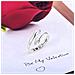 Anelli Hug Con Messaggi D'amore, Confezione Da 2 Silver - Foto miniatura 5