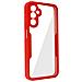 Cover 360° Per Galaxy A14 Retro Rigido Protezione Schermo Flessibile Bordo Rosso - Foto miniatura 1