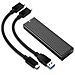 Caddy SSD Esterno USB-A USB-C con Adattatore Interfaccia M. 2 PCIe NVMe Colore Nero - Foto miniatura 2