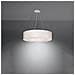 Lampadario Saturno 70 Bianco Sl. 0751 - Minimalista Lampadario Bianco 112x70x70 Cm - Foto miniatura 3