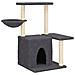 Albero Per Gatti Con Tiragraffi In Sisal Grigio Scuro 83 Cm - Foto miniatura 1