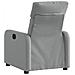 Poltrona Reclinabile In Tessuto Grigio Chiaro - Foto miniatura 3