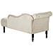 Chaise Longue Versione Sinistra Ivry Velluto Beige Chiaro - Foto miniatura 4