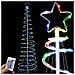 Albero Di Natale Luminoso 200 Luci A Led Spirale Per Interno Ed Esterno 210 Cm - Foto miniatura 1