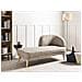 Chaise Longue Versione Destra Tanlay Tessuto Marrone Chiaro - Foto miniatura 1