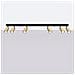 Lampada Da Soffitto Winx 6l Nero /oro Sl. 1388 - Moderno Lampade Da Soffitto Oro Nero 18.5x118x6 Cm - Foto miniatura 2