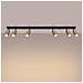 Lampada Da Soffitto Winx 6l Nero /oro Sl. 1388 - Moderno Lampade Da Soffitto Oro Nero 18.5x118x6 Cm - Foto miniatura 3