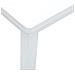 Panca 90 cm Bianco in Legno Massello di Hevea - Foto miniatura 10