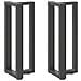 Gambe Tavolo Consolle A T 2pz Antracite 25x28x(72-73)cm Acciaio - Foto miniatura 1