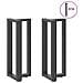 Gambe Tavolo Consolle A T 2pz Antracite 25x28x(72-73)cm Acciaio - Foto miniatura 3