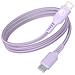 Cavo Di Ricarica E Trasferimento Usb-c /usb-c 3a Power Delivery 60w 1,2m, Viola - Foto miniatura 1
