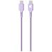 Cavo Di Ricarica E Trasferimento Usb-c /usb-c 3a Power Delivery 60w 1,2m, Viola - Foto miniatura 5