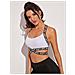 Reggiseno Sportivo Bianco Confortevole Con Spalline Regolabili  L - Foto miniatura 3