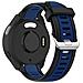 Cinturino In Silicone Blu Notte Da 22 Mm Compatibile Con Garmin 165: Comfort E Stile Blue+black 22 Mm - Foto miniatura 1