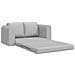 Divano Letto 2-in-1 Grigio Nuvola 148x71x83 cm Tessuto - Foto miniatura 4