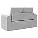 Divano Letto 2-in-1 Grigio Nuvola 148x71x83 cm Tessuto - Foto miniatura 7
