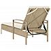 Lettino Prendisole con Cuscino Beige 63x200x81 cm in Polyrattan - Foto miniatura 6