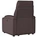 Poltrona Alzapersona Reclinabile Marrone Scuro in Tessuto - Foto miniatura 7