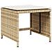 Set da Pranzo da Giardino 17 pz con Cuscini Beige in Polyrattan - Foto miniatura 6