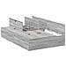 Struttura letto con contenitore  Grigia Sonoma 120x190 cm - Foto miniatura 1