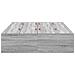 Struttura letto con contenitore  Grigia Sonoma 120x190 cm - Foto miniatura 6