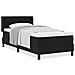 Letto box spring con materasso con materasso Nero 100 x 200 cm - Foto miniatura 4