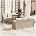 Set Divano da Giardino 7 pcs Beige 100 x 55 x 73 cm Poly Rattan - Foto miniatura 2