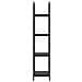 Libreria Rovere nero 40 x 30 x 146 cm Legno multistrato - Foto miniatura 6