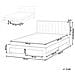 Letto Con Cassetti Contenitori Velluto Lonzac 140 X 200 Cm Beige - Foto miniatura 6
