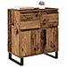 Credenza con cassetto Legno vecchio 60 x 35 x 70 cm - Foto miniatura 3