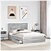 Letto con Contenitore con testiera Grigio Sonoma 150 x 200 cm - Foto miniatura 3