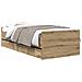 Struttura del letto Rovere artigianale 100 x 200 cm - Foto miniatura 3
