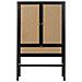 Mobile In Legno Nero E Rete 97x47x167h - Foto miniatura 2