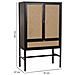 Mobile In Legno Nero E Rete 97x47x167h - Foto miniatura 3