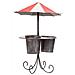 Ombrellone Fioriera In Metallo 32,5x32,5x49h - Foto miniatura 2