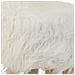 Sgabello In Legno Rivestito In Tessuto Bianco 32x32x44h - Foto miniatura 6