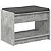 Panca per ingresso con cuscino Grigio Cemento 63 x 38 x 45 cm - Foto miniatura 1