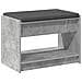 Panca per ingresso con cuscino Grigio Cemento 63 x 38 x 45 cm - Foto miniatura 7