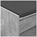 Panca per ingresso con cuscino Grigio Cemento 63 x 38 x 45 cm - Foto miniatura 8