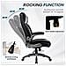 Sedia Da Ufficio, Sedia Direzionale Ergonomica Girevole Con Capacità Di Carico Fino A 150 Kg, Colore Nero - Foto miniatura 4