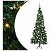 Albero di Natale Artificiale Angolare con 300 LED Verde 180 cm - Foto miniatura 1