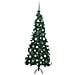 Albero di Natale Artificiale Angolare con 300 LED Verde 180 cm - Foto miniatura 5