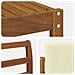 Set di divani da esterno con cuscino 6 pcs Naturale e Crema - Foto miniatura 6