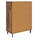 Credenza Legno antico 66 x 34,5 x 97 cm Legno ingegnerizzato - Foto miniatura 5