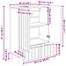 Credenza Legno antico 66 x 34,5 x 97 cm Legno ingegnerizzato - Foto miniatura 7