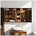 Set di Armadi da Bagno con porta 3 pcs 100 x 10,5 x 60,5 cm - Foto miniatura 4