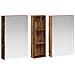 Set di Armadi da Bagno con porta 3 pcs 100 x 10,5 x 60,5 cm - Foto miniatura 5